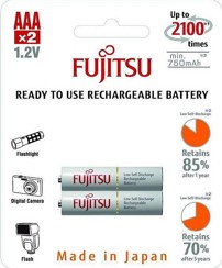 Baterie nabíjecí Fujitsu AAA, 2100 (přednabité) blistr 2ks