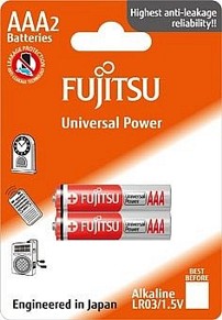 Baterie alkalická Power Fujitsu AAA, blistr 2ks