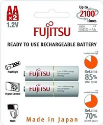 Baterie nabíjecí Fujitsu AA, 2100 (přednabité) blistr 2ks