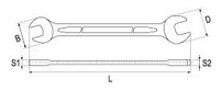Klíč plochý 10x11 mm CrV6140 - 2